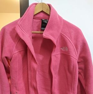 Pink North Face Fleece Zip Up